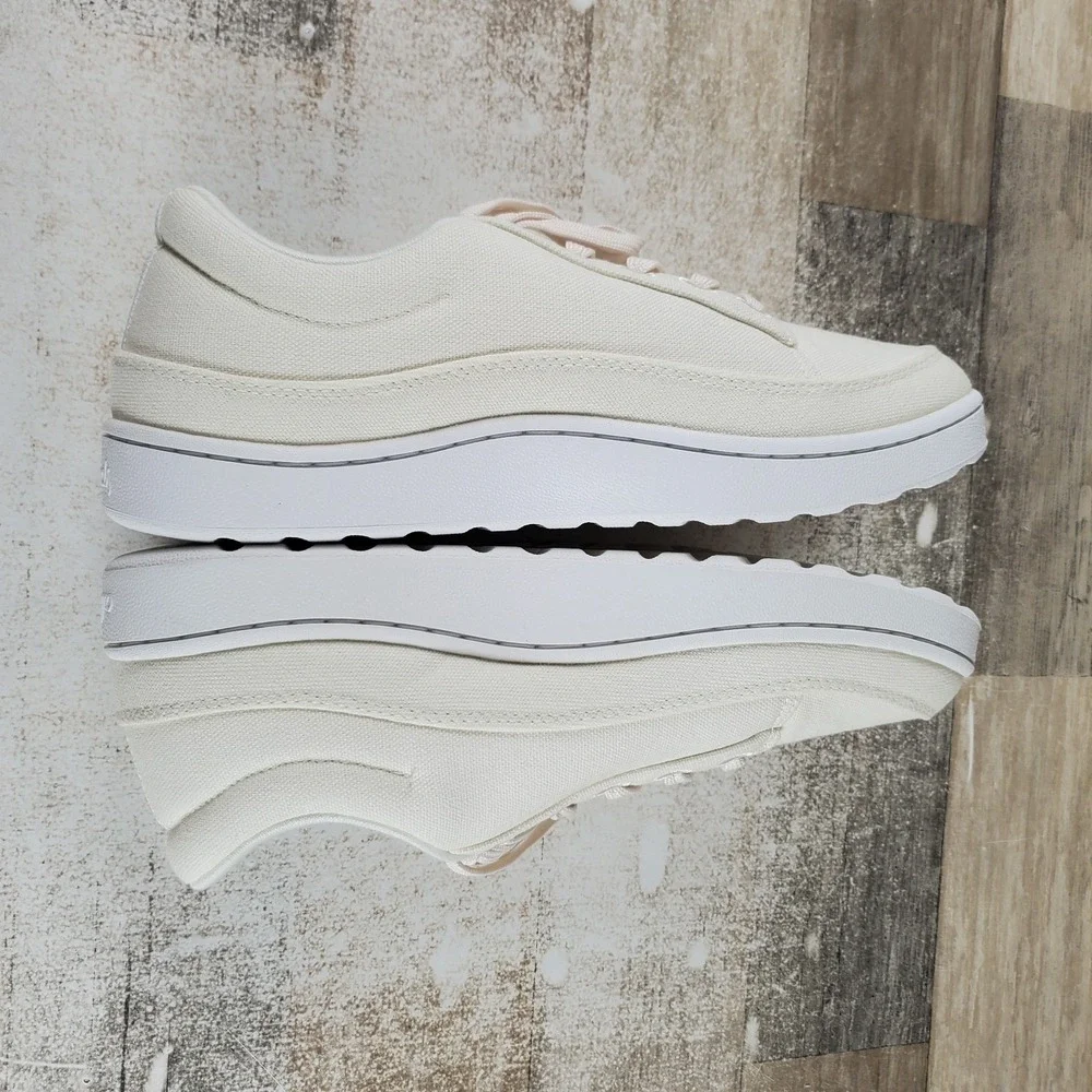 Allbirds Canvas Pacer Womens Shoes Sz 8 W Running Natural White Lace Up Sneaker